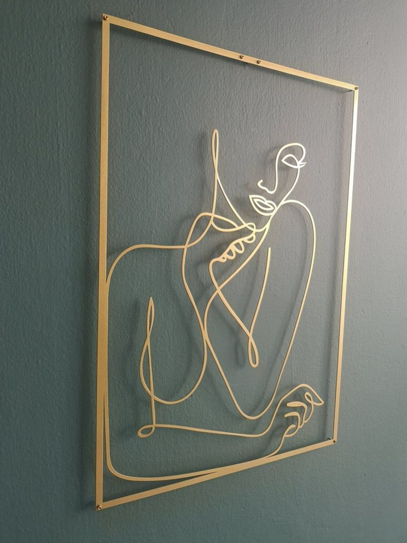 Gold Female Wall Decor Set
